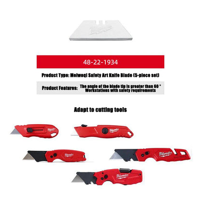 Serie Milwaukee FASTBACK, Coltello Multifunzione Pieghevole 6-in-1, Angolo della Lama Inferiore a 60 Gradi ° Coltello pieghevole con custodia, coltello artistico