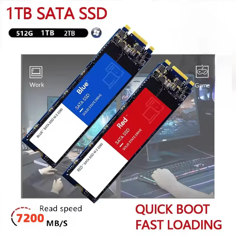 SSD M.2.2280 NGFF Brand+ ad altissima capacità, unità a stato solido interna portatile da 1TB 2TB per laptop, PC desktop, backup giochi PS5