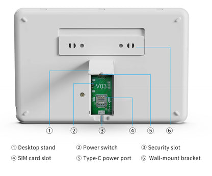 Sistema di allarme di sicurezza domestica Tuya Smart WiFi GSM - Tastiera touch Controllo APP RFID Antifurto wireless con volume regolabile