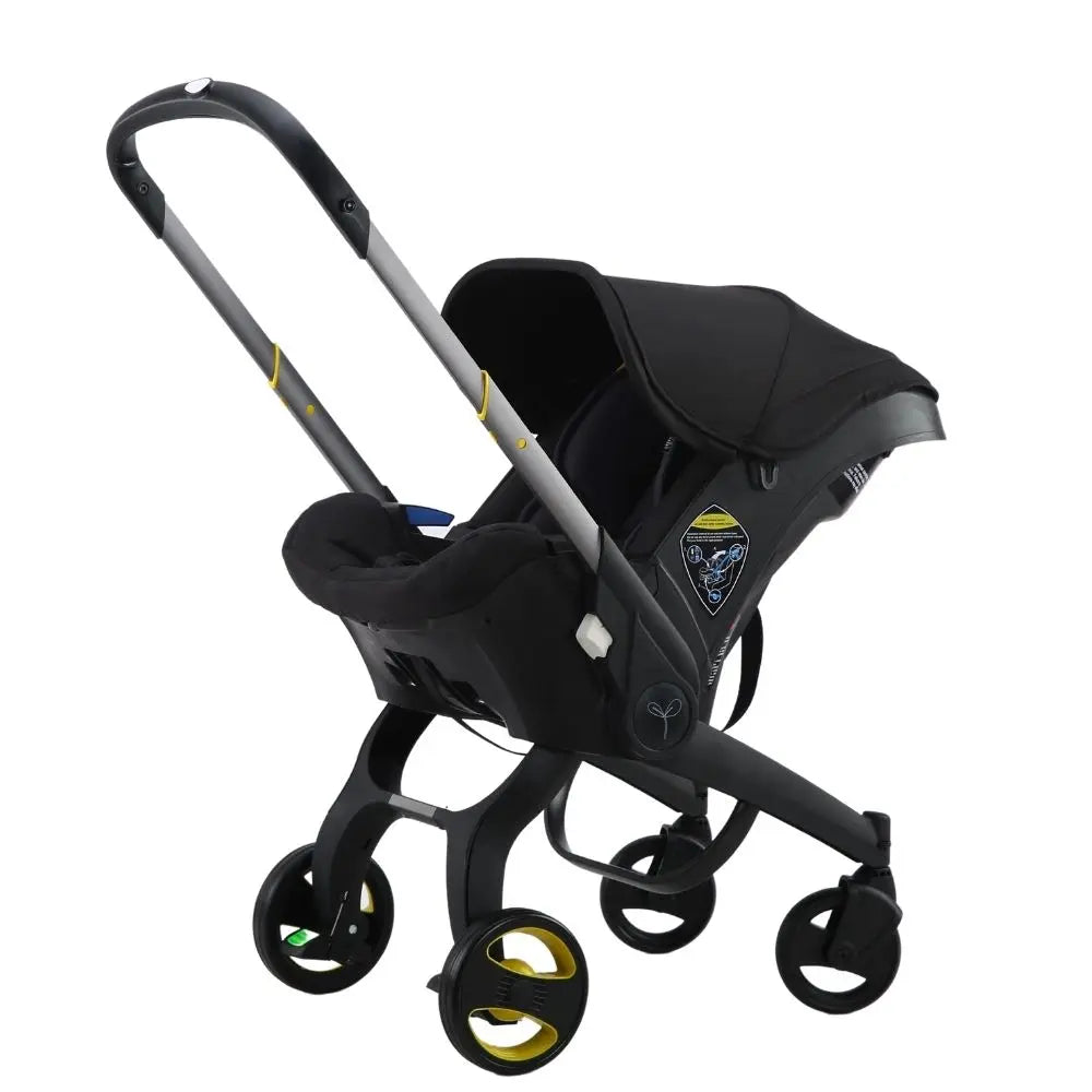 Passeggino 3-in-1 per Neonati, Sistema da Viaggio con Sedile Auto Rimovibile, Telaio in Alluminio Leggero e Ammortizzazione degli Urti, per Bambini da 0 a 4 Anni