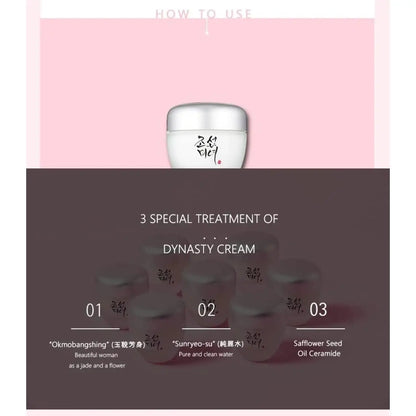 Beauty of joseon dynasty cream 50ml – anti-aging moisturizing cream with ginseng, niacinamide and squalane – korean cosmetics