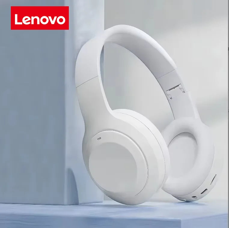Auricolari Bluetooth wireless Lenovo Cuffie wireless pieghevoli per computer Cuffie da gioco con audio stereo Android e iOS