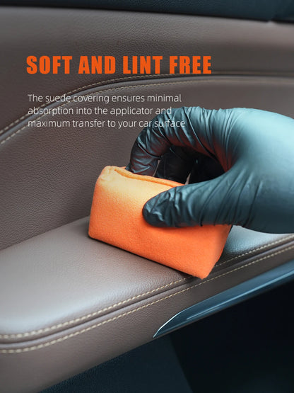 Applicatore in Microfibra SPTA per Rivestimenti Ceramici, Spugna in Camoscio per Detailing Auto, Applicazione di Cera e Sigillanti