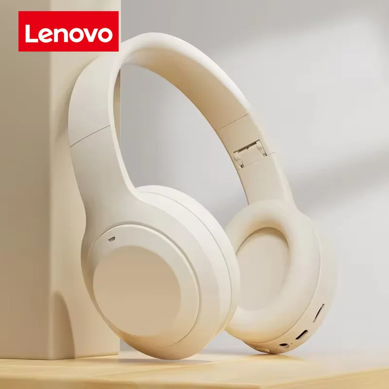 Auricolari Bluetooth wireless Lenovo Cuffie wireless pieghevoli per computer Cuffie da gioco con audio stereo Android e iOS