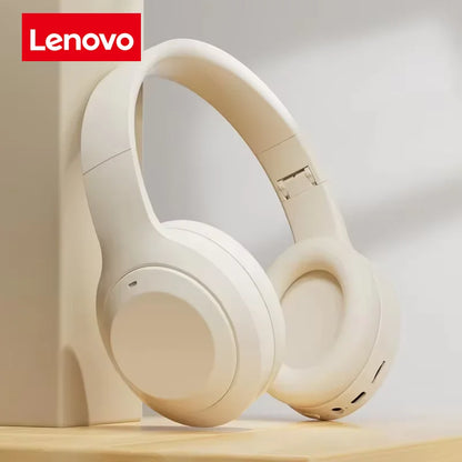 Auricolari Bluetooth wireless Lenovo Cuffie wireless pieghevoli per computer Cuffie da gioco con audio stereo Android e iOS