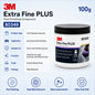 Composto Lucidante Professionale 3M 80349 Extra Fine Plus per Vernice Auto, Rimozione Graffi Sottili, Dettagliatura Finitura Trasparente, 100g Riconfezionato
