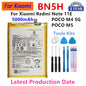 Batterie BN5F BN46 BN5H BN5D BN5L BN5X BN70 per Xiaomi Redmi 7/15/15C/Redmi 14C/12C/10C Note11E/Note 11S/Note 9 Pro