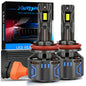 XSTORM H7 Lampadine LED per Fari H1 H4 H11 9005 9006 9012 Luci LED Canbus 80000LM 400W Fari Auto con Ventola Turbo 6000K