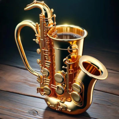 Nuovo unico strumento musicale tazza da caffè creativo 3D sassofono violino tazza nuove tazze tazza di latte regalo di fascia alta ornamenti per il desktop