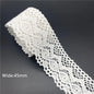 10mm-50mm 2 metri di nastro di pizzo di cotone 100% bianco per abbigliamento tessuto da cucito rifiniture in cotone all'uncinetto nastro di pizzo accessori fatti a mano