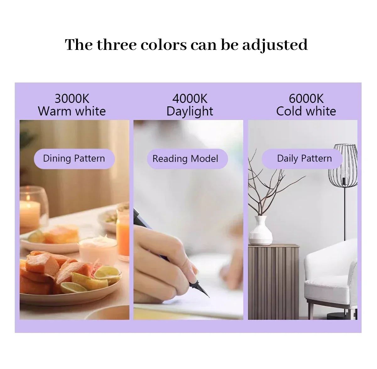 Lampadina intelligente regolabile a 3 temperature di colore CCT AC100-240V 3W 9W Lampadina LED GU10 MR16 E27 Luce spot Temperatura colore per l'illuminazione domestica