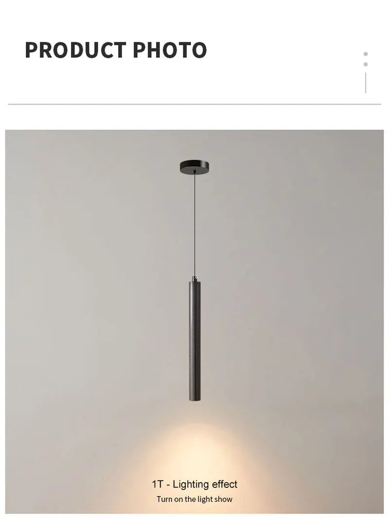 Lampade a sospensione a LED nere con cavo Decor per camera da letto TV Sfondo Lampade a sospensione sospese regolabili per sala da pranzo