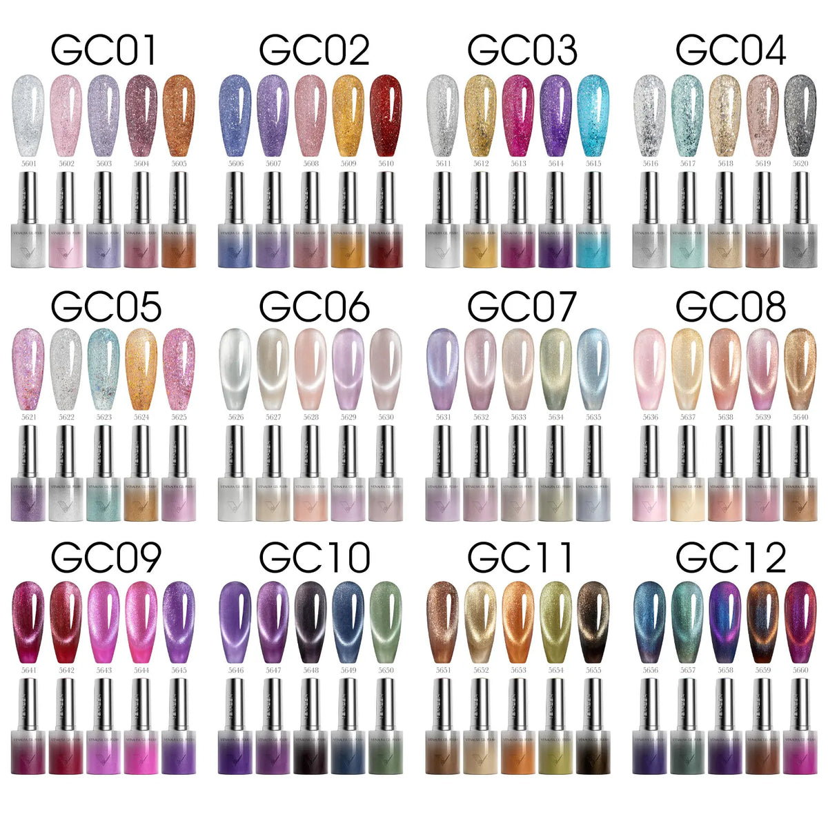 1/5pcsVenalisa Hema/TPO Spedizione Cat Eye Gel Magnete Ultra Flash Smalto Gel per unghie Diamante Sparkle Soak Off UV LED Vernice Gel per unghie