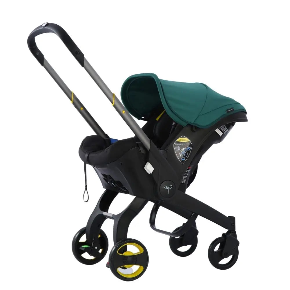 Passeggino 3-in-1 per Neonati, Sistema da Viaggio con Sedile Auto Rimovibile, Telaio in Alluminio Leggero e Ammortizzazione degli Urti, per Bambini da 0 a 4 Anni