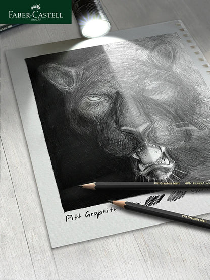 Faber-Castell 8/12pcs Set Matte Sketch Pencil Art Graphite per schizzo Black Lead Writing Drawing matite di grafite forniture