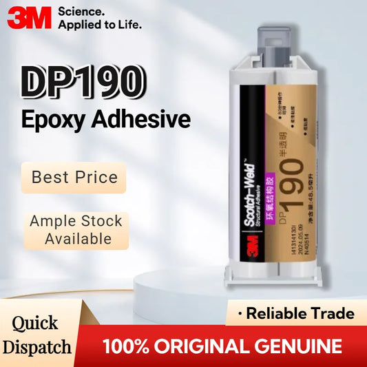 Adesivo Epossidico Originale 3M DP190 Scotch-Weld 50ML Grigio Traslucido 1:1 Colla Strutturale Bicomponente per Metallo e Plastica