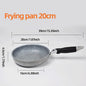 Durevole pietra friggitrice Pan28/26/24/20cm Wok padella antiaderente calderone fornello a induzione pentole Pancake uovo fornello a Gas casa