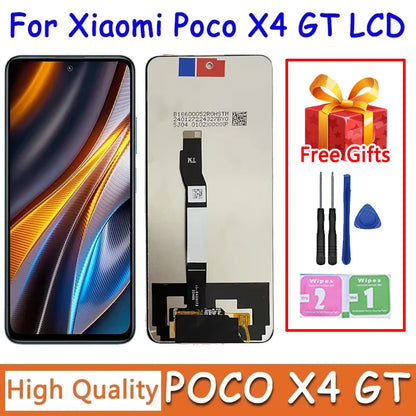 Display LCD di alta qualità da 6,6 pollici per Xiaomi POCO X4 GT 22041216G, touch screen digitalizzatore per Poco X4GT LCD con cornice