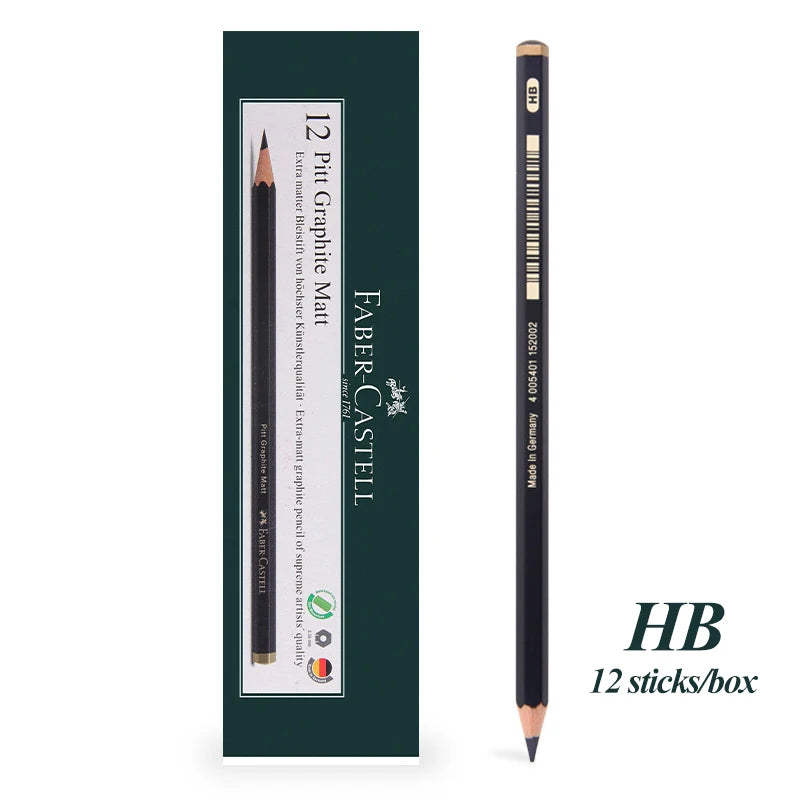 Faber-Castell 8/12pcs Set Matte Sketch Pencil Art Graphite per schizzo Black Lead Writing Drawing matite di grafite forniture