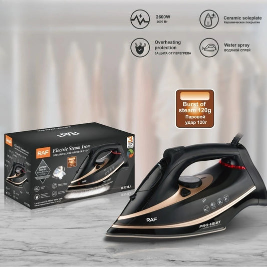 Bestseller: Ferro da Stiro Elettrico a Vapore con Spina EU 220V, Piastra in Ceramica Antiaderente, Vapore Variabile, Alta Pressione