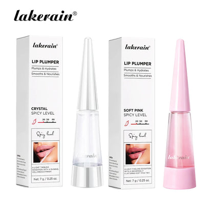 Lakerain Lip Plumper Idratazione profonda Nutrimento a lunga durata Lucentezza lucida Finitura voluminosa Liquido idratante per labbra
