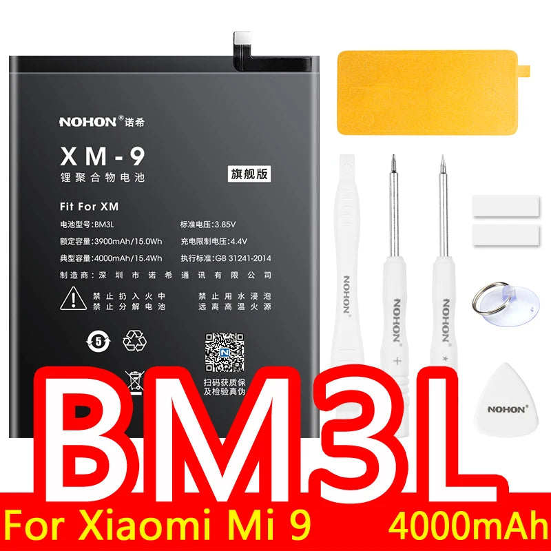 NOHON Batteria Per Xiaomi Mi 10 9 8 11T Pro 10T 11 Lite 12 12S 12X 13 6 5 MAX MIX 4 3 2 2S BM4R BM53 BM55 BM58 BM59 BP42 Batteria
