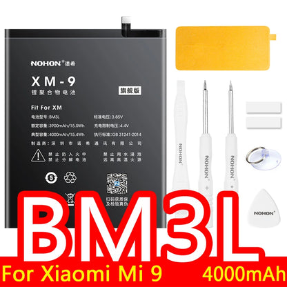 NOHON Batteria Per Xiaomi Mi 10 9 8 11T Pro 10T 11 Lite 12 12S 12X 13 6 5 MAX MIX 4 3 2 2S BM4R BM53 BM55 BM58 BM59 BP42 Batteria