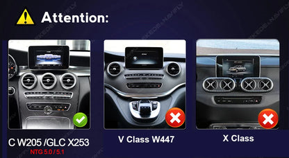 MEKEDE 10.25/12.3” QLED Snapdragon 4G Wireless CarPlay Auto per Mercedes Benz Classe C W205 S205 2014-2018 Lettore multimediale per auto