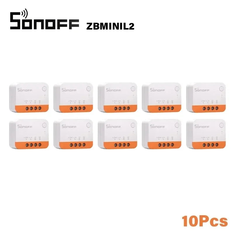 SONOFF ZBMINI L2 Extreme ZigBee Smart Switch Nessun cavo neutro richiesto Interruttore di controllo a 2 vie a 1 banda Funziona vocale Alexa con ZBBridge