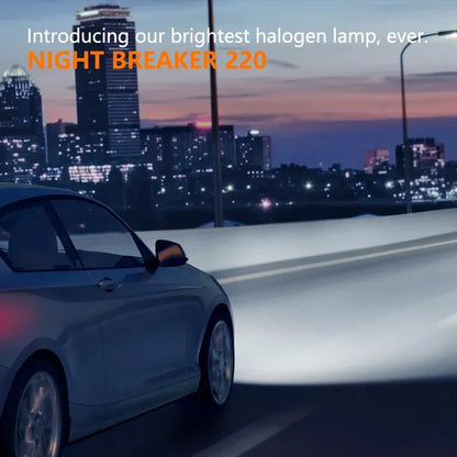 OSRAM H7 Night Breaker 220 Lampade alogene per auto + 220% potenza luminosa + 150 m Fascio lungo Luce originale 12 V 55 W Germania 64210NB220