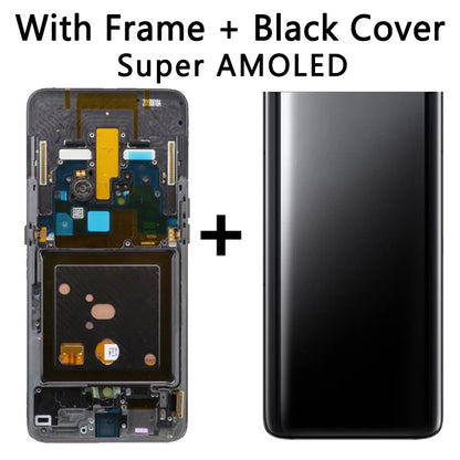 Display LCD Super AMOLED per Samsung A80 A805 A805F, gruppo digitalizzatore touchscreen con sensore di impronte digitali per Samsung A90 LCD