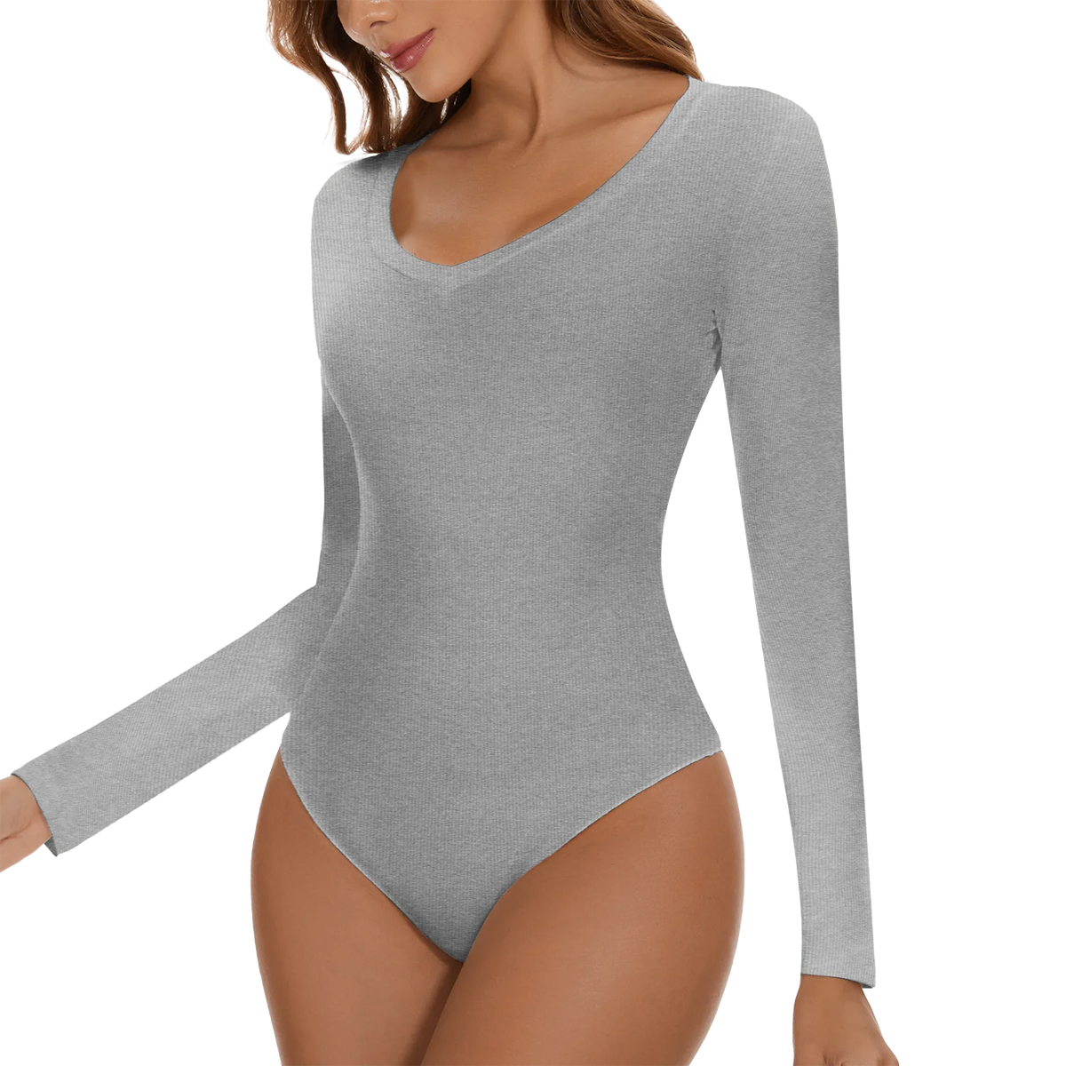Tuta con scollo a V profondo tuta da donna a maniche lunghe Shapewear Shaper Lady Sexy uscire top abiti per il corpo vestiti caldi femminili autunno inverno