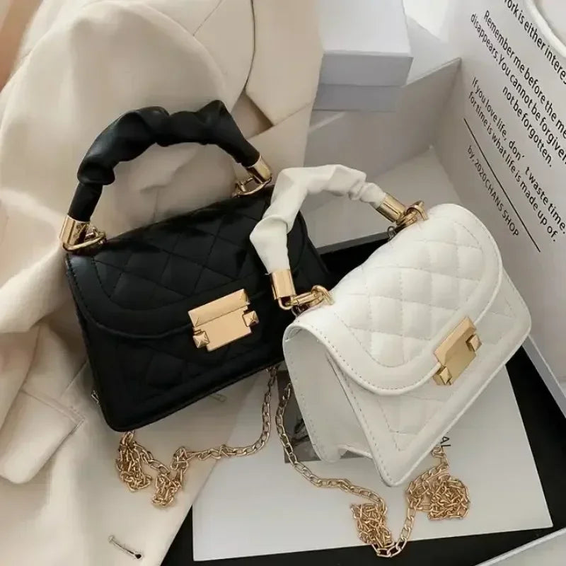 Borse a tracolla in pelle PU da donna piccola borsa a tracolla Designer femminile 2024 nuova catena di moda borsa a tracolla romboidale mini borsa da donna