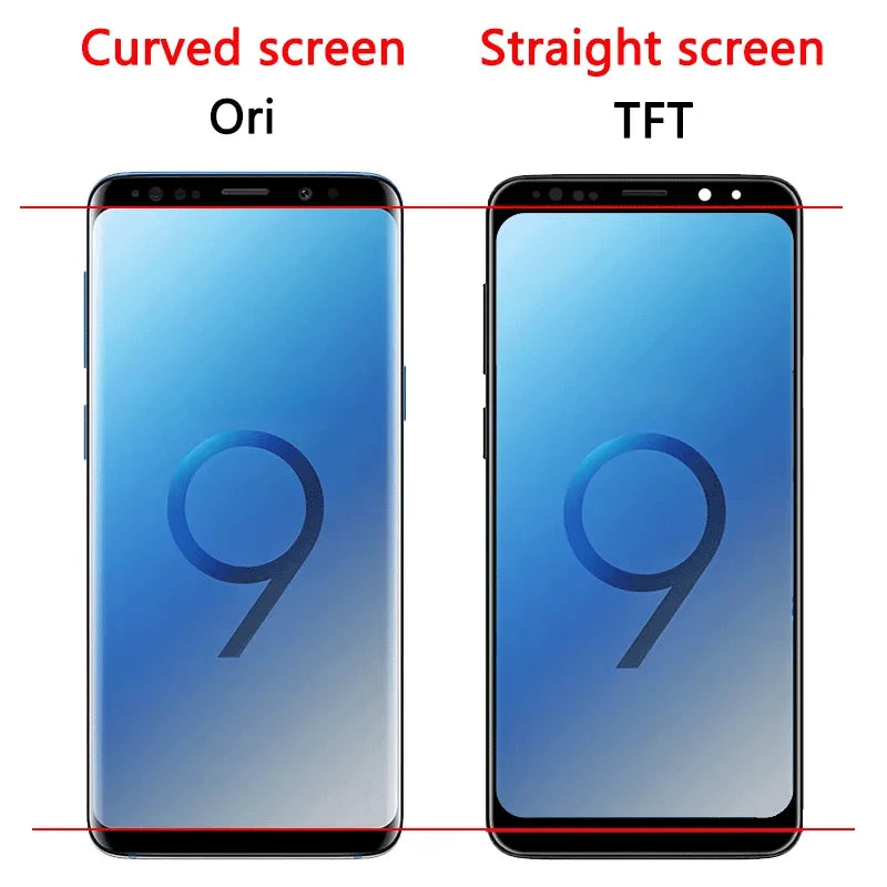 Display LCD touchscreen con telaio per Samsung S8 G950 G950F SM-G950FD e Samsung S9 G960 SM-G960F, nuovo e testato al 100%.