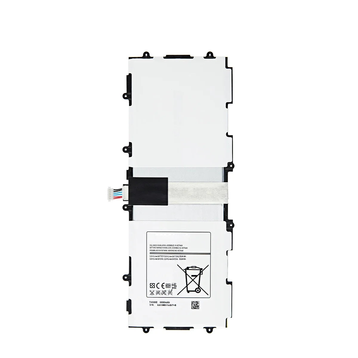 Brand New Tablet T4500C T4500E T4500K Batteria 6800mAh Per Samsung Galaxy Tab3 P5200 P5210 P5220 P5213 Batterie