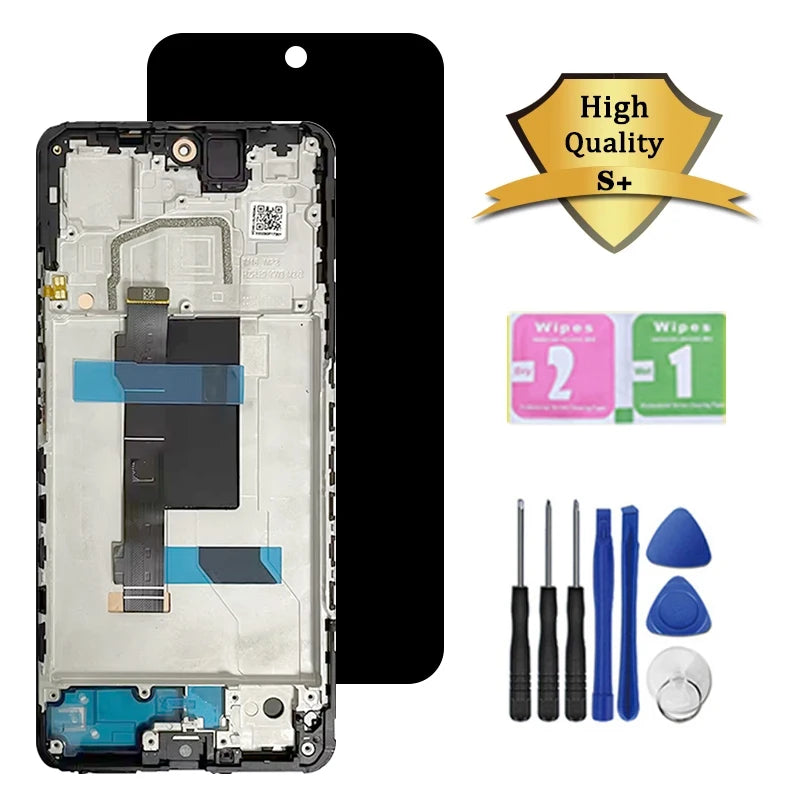 Display AMOLED per Redmi Note 12 Pro+ 12Pro Plus, per Xiaomi Redmi Note 12 Pro 5G 22101316C, Schermo LCD con Touch Screen e Digitalizzatore