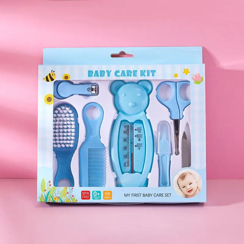 Set di 13 Pezzi per la Cura del Bambino, Kit Portatile per Toelettatura e Cura delle Unghie