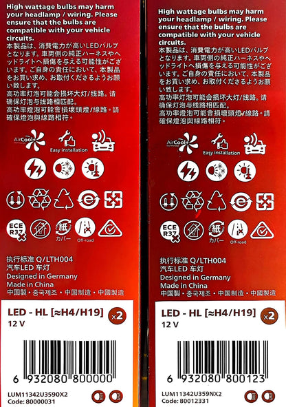 Philips Ultinon Rally 3590 H7 Lampadine per fari a LED 90W ad alta potenza H1 H4 H8 H11 9005 HB3 9006 HB4 9012 HIR2 Lampade automatiche Fendinebbia