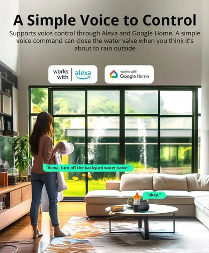 SONOFF SWV SONOFF Valvola dell'Acqua SWV-BSP ZIGBEE, Sistema di Controllo Irrigazione Intelligente, Timer, Controllo Vocale tramite App Google Eweli
