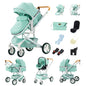 Passeggino 3 in 1 Passeggino multifunzionale Facile da viaggio pieghevole Seggiolino di sicurezza per carrozzina portatile Standard UE Spedizione gratuita