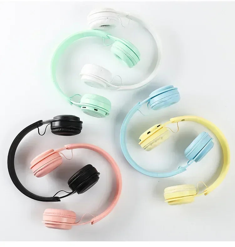 Cuffie Bluetooth Hi-Fi Wireless Over-Ear con Microfono e Riduzione del Rumore, Comode per Viaggi e Uso Domestico
