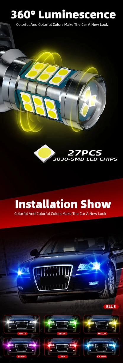 2pca 3157 Car LED Blub Daytime Running Light DRL nessun errore per Chevrolet Captiva Sport Malibu 7 Colorado Avalanche Suburban Tahoe