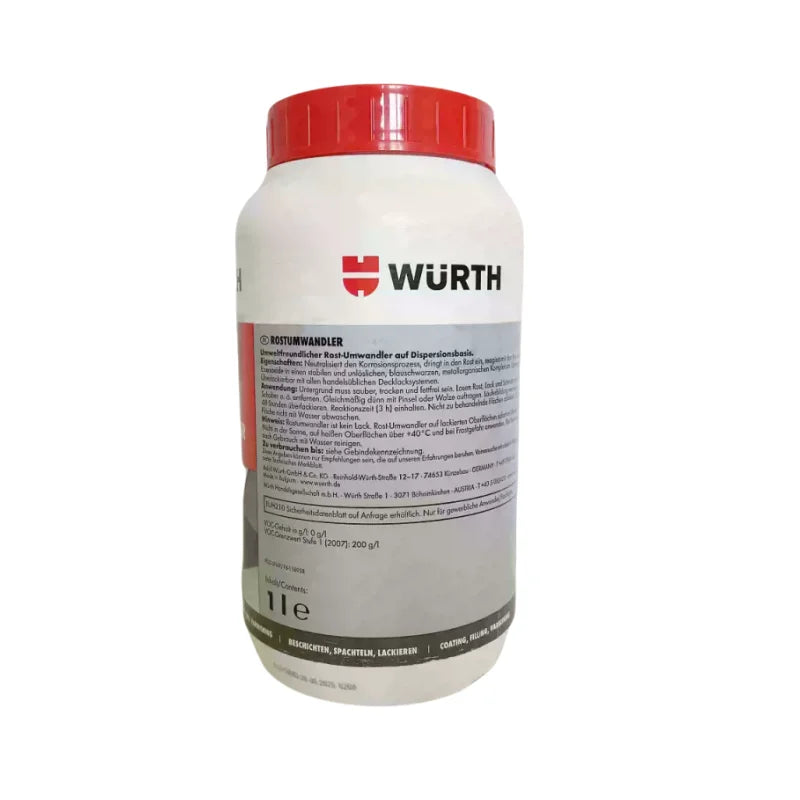 Tappo antiruggine per lamiera inibitore di ruggine originale Germania Wurth convertitore di ruggine 0893110
