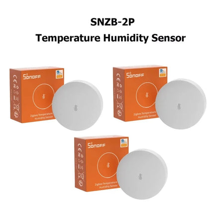 SONOFF SNZB-02P SNZB 02P Sensore Zigbee di temperatura e umidità Sonoff Zigbee Bridge per EWeLink APP Alexa Home Assistant