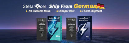 Batteria StellarXcell Ultra per iPhone, Spedita dalla Germania, per iPhone 13 13Pro 13mini 13Promax, Batteria ad alta capacità, Batteria di alta qualità, Batteria di ricambio per iPhone con strumenti gratuiti, 0 cicli, Most
