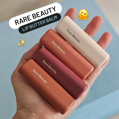 Rare Beauty 4 Colori Loved Friendly Plump Butter LipBalm, Serene Gentle Liquid Bronzer, Ombretto per Contouring Viso, Trucco Naturale a Lunga Durata