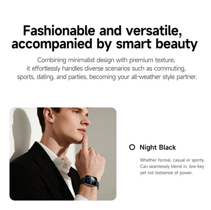 Nuovo Smartwatch iOS Serie 11, Display AMOLED Ultra HD, Cardiofrequenzimetro, GPS, Impermeabile IP68, Fitness, Chiamate Wireless, Braccialetto Originale