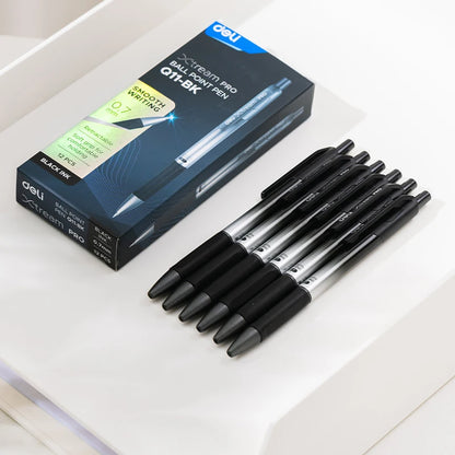 Penne a sfera DELI 0,7 mm Penna a sfera per firma per scrittura liscia Nero Blu Cancelleria per ufficio scuola