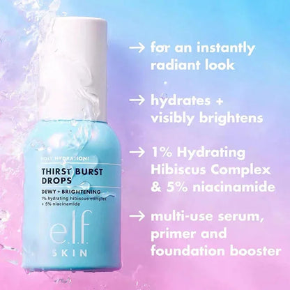 Elf Brand Fondotinta liquido illuminante, primer verde a lunga tenuta, resistente all'acqua, 75 ml, lozione essenziale, prodotti idratanti per la cura della pelle