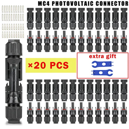 600/400/200/100/40/20/10 pezzi Kit connettori solari fotovoltaici 1000V 30A Connettori Solor da pannello per cavo fotovoltaico/MC 2,5/4/6mm2